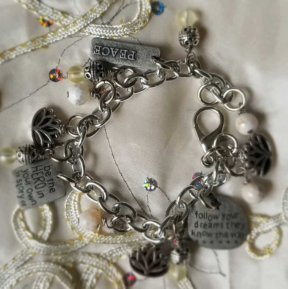 Handmade Empowered Charm Bracelet